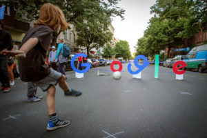 Aktion ›Kick Google aus dem Kiez‹ | Kundgebung in der Ohlauer Straße, 14.6.2018 | Foto: Gloreiche Nachbarschaft