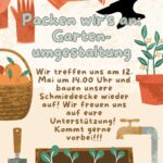 Einladung zum Arbeitseinsatz im KiezAnker-Garten
